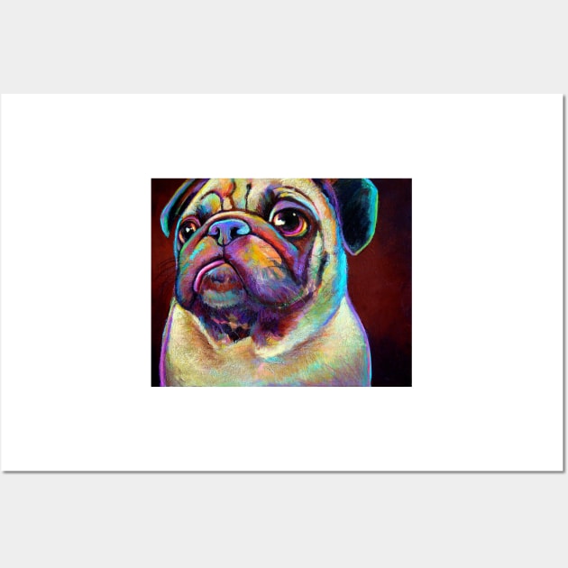 Cute PUG by Robert Phelps Wall Art by RobertPhelpsArt